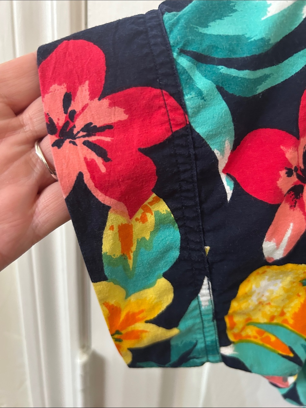 Tropical Fruit Print Tiered Midi Dress ULTIMATE SUMMER Size M - Picture 7 of 15